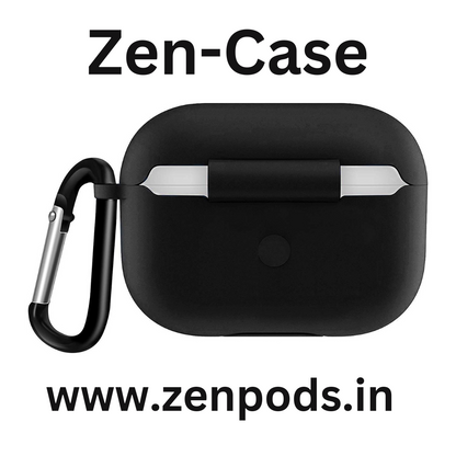 Zen-Case Silicon Cover + Triple Layer Shock Absorbing Protection + Keychain mount for Zenpods Pro 2